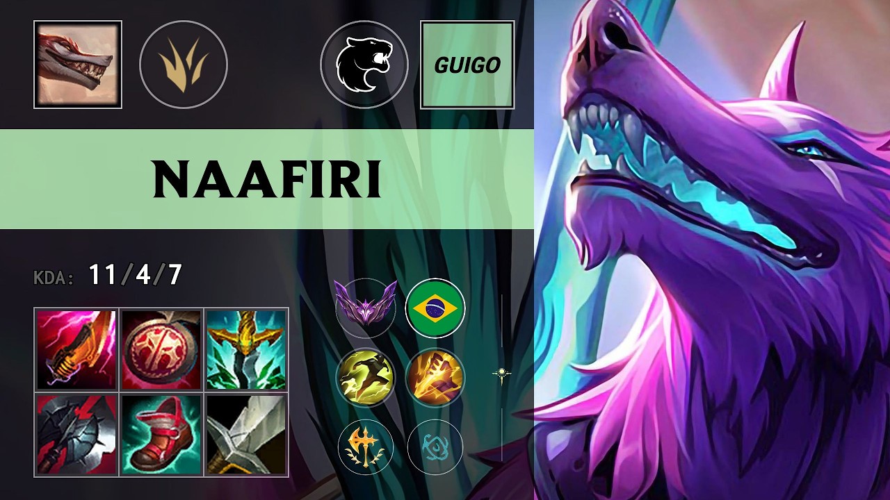 (FUR Guigo) Naafiri Jungle vs Lee Sin (PAIN CarioK) - BR Master Patch 26.16