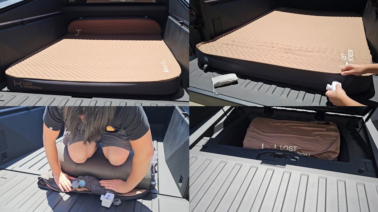 Lost Horizon LostHorizon 4 Season Camping Mattress How to Fold Deflate Roll Up and Pack Double Size