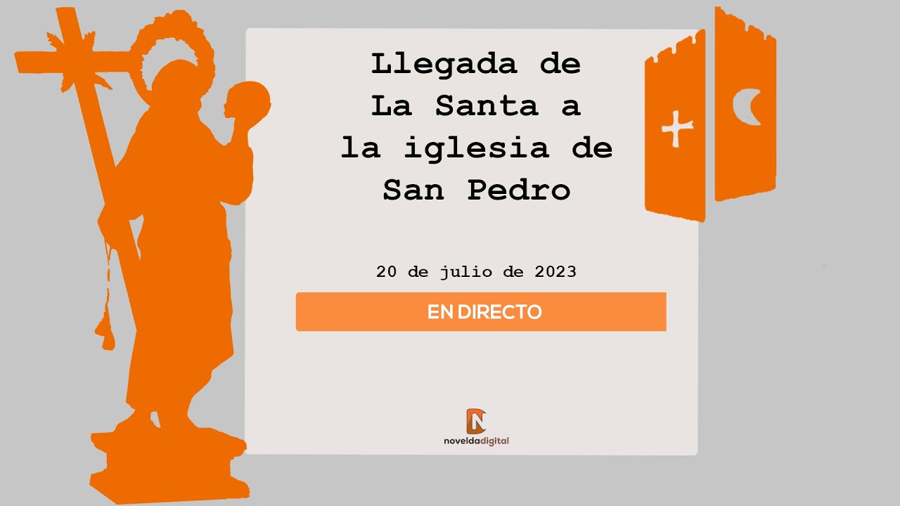 Llegada de Santa María Magdalena a la iglesia de San Pedro 2023 Novelda Digital