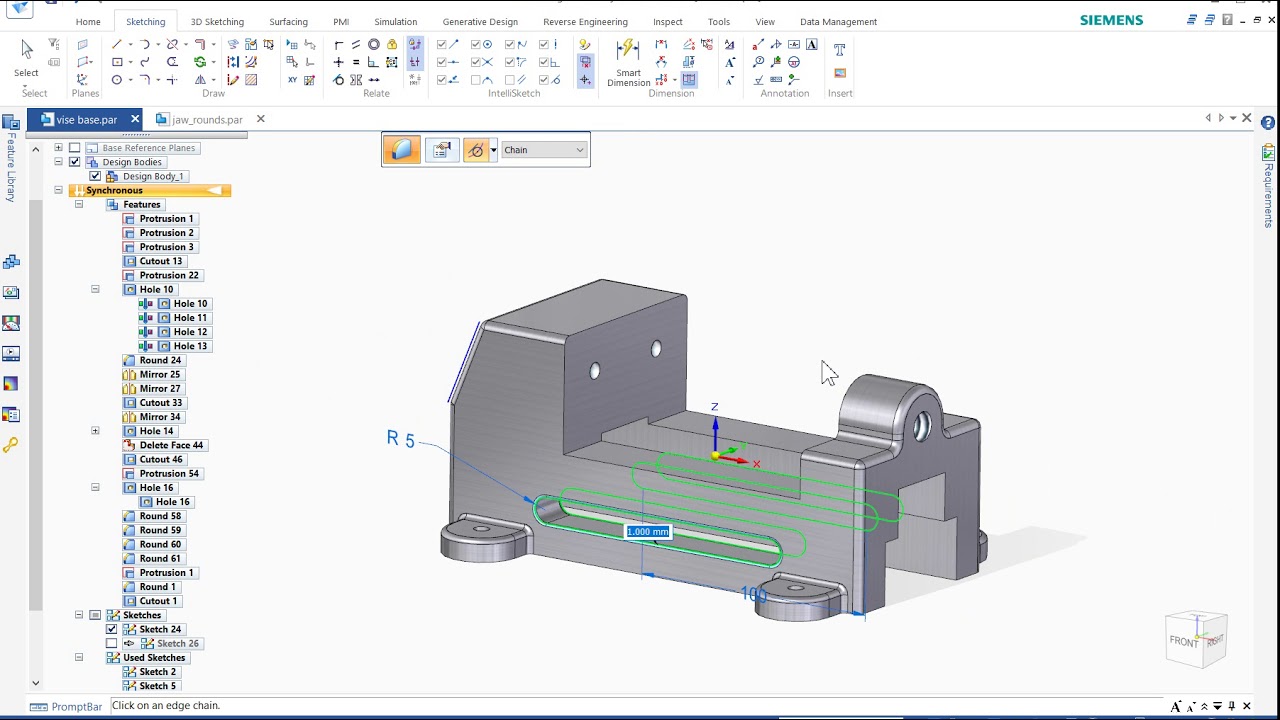 12 SolidEdge 2019 Fundamentals Dimension a model