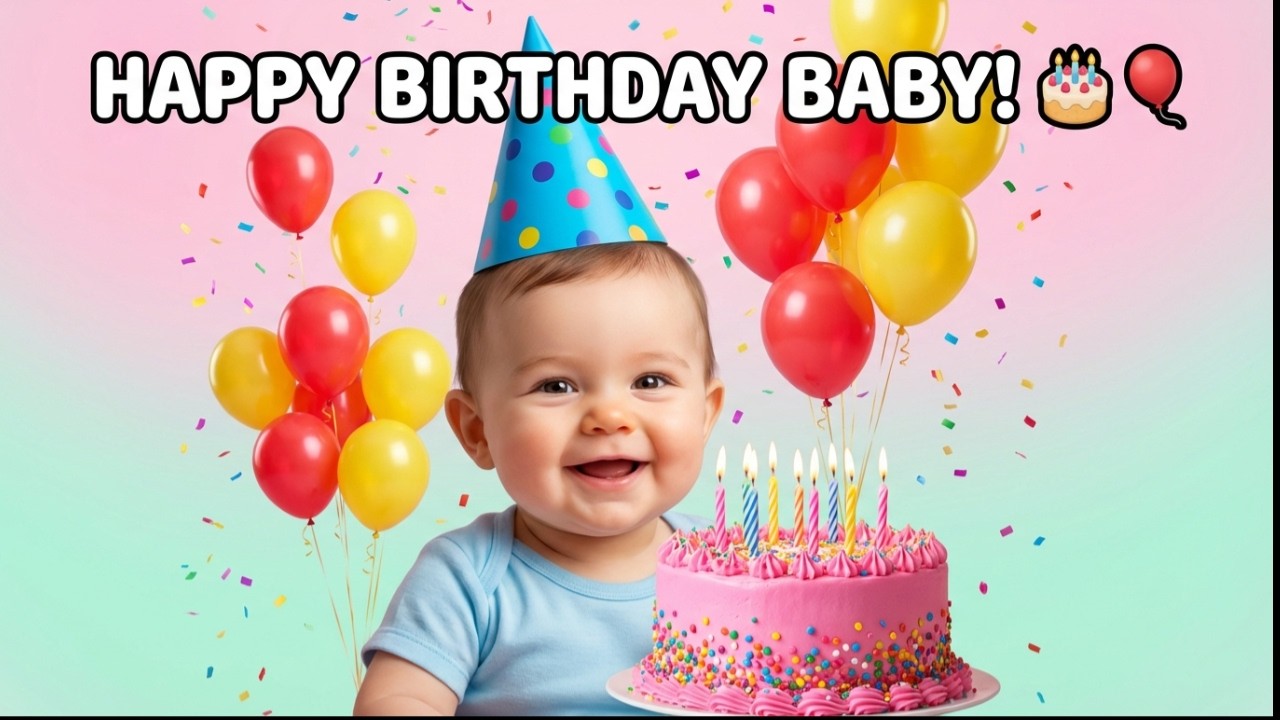 “Baby’s Happy Birthday Party! 🎂🎈 | Fun Kids Birthday Song”