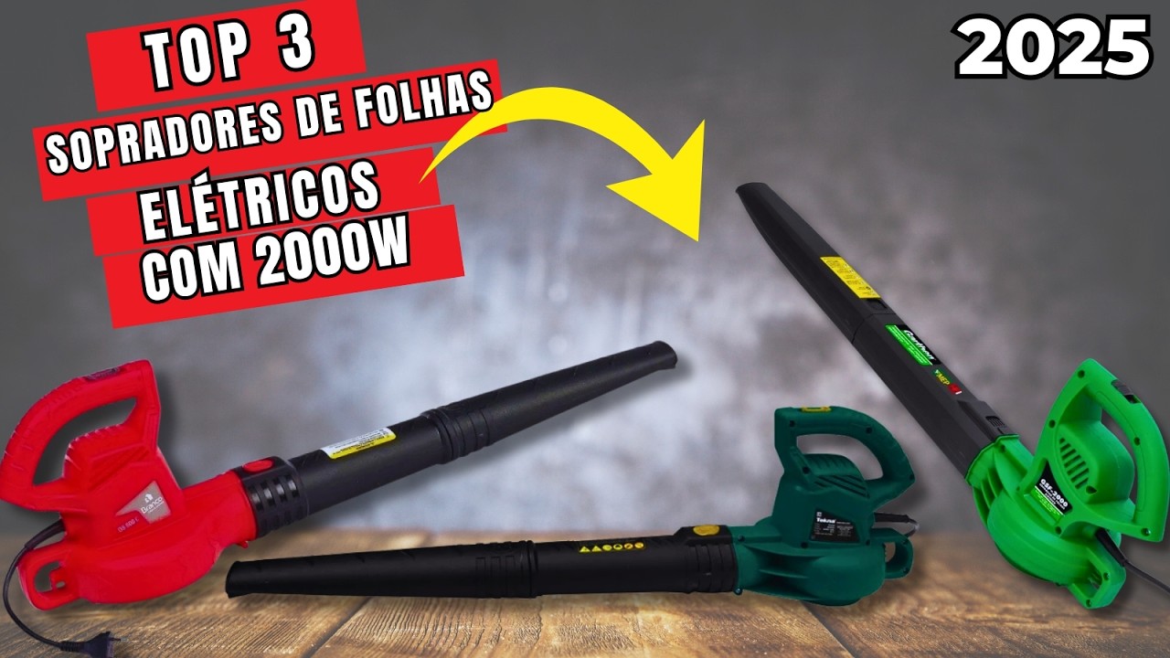Top 3 Sopradores de Folhas Elétricos Mais Potentes de 2025! Baratos e Eficientes…