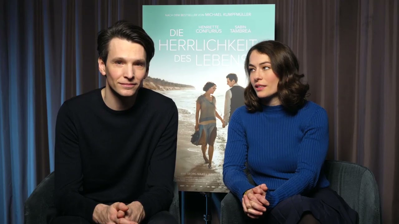 DIE HERRLICHKEIT DES LEBENS - Henriette Confurius & Sabin Tambrea &uuml;ber den Film - ab 14.3. im Kino.