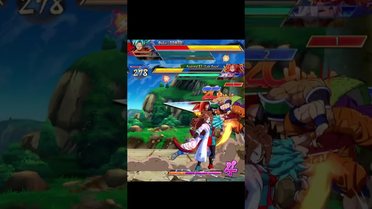 Easy Lab Coat Android 21 Happy Birthday Combo DBFZ #shorts