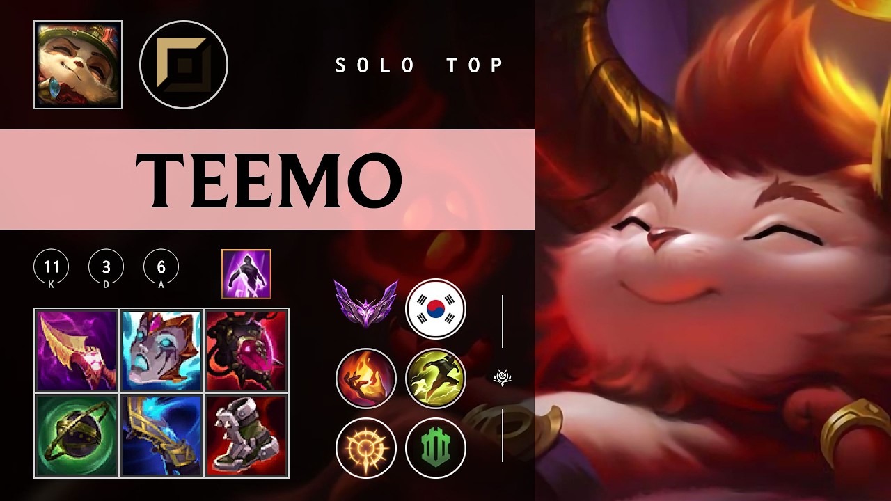 Teemo Top vs Zaahen - KR Master Patch 26.04