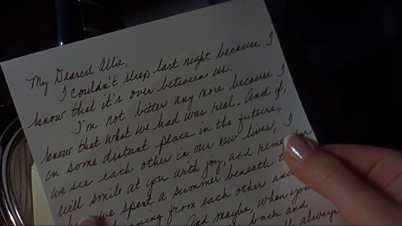 the notebook - noah's last letter