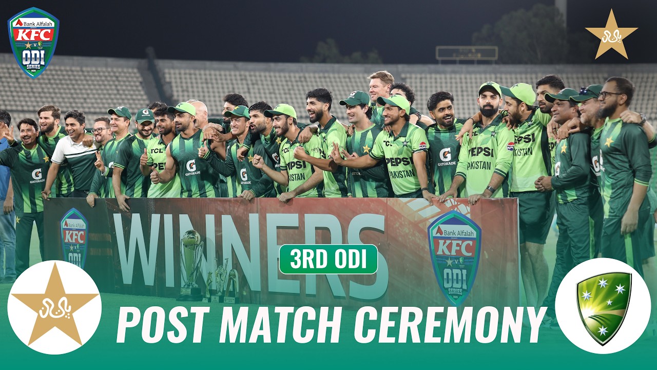 Post Match Ceremony | Pakistan vs Australia | Match 03 | ODI Series 2026 | PCB | MZE1K