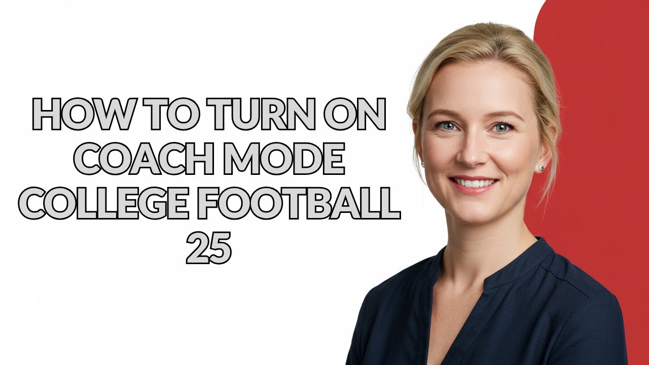 HOW TO TURN ON COACH MODE COLLEGE FOOTBALL 25 - Julia'sTutorials