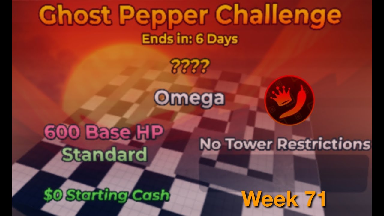 Ghost Pepper Week 71 Self Polaroid No Coupons | Arena Tower Defense (ATD)