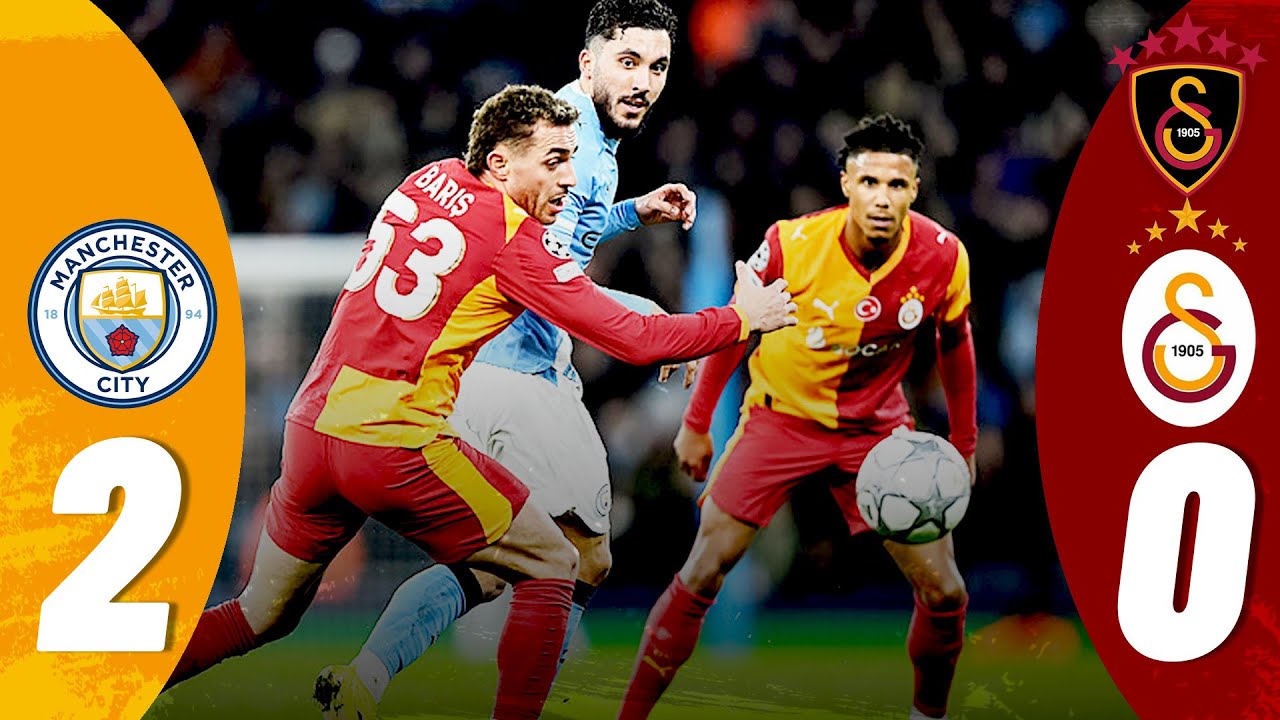 Manchester City 2-0 Galatasaray | MAÇ ÖZETİ | Şampiyonlar Ligi | Önemli Kareler