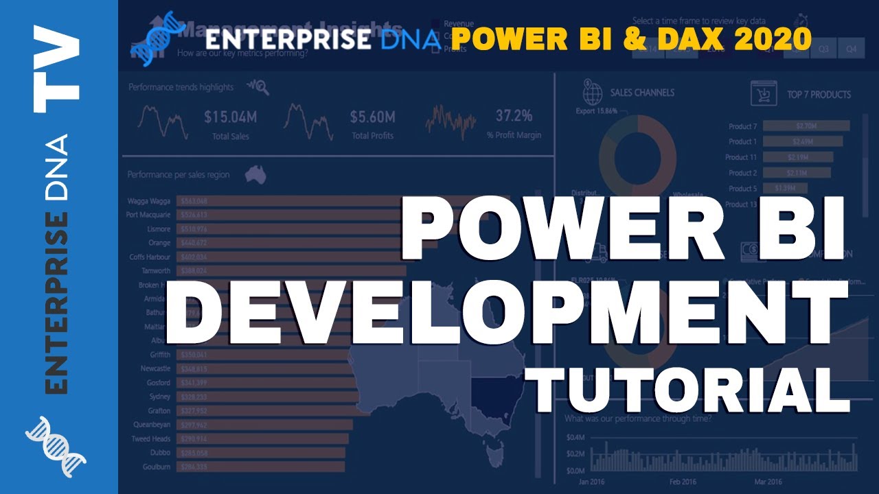 Power BI Tutorial | Intro to Power BI & DAX | Development Power BI Training 2020 from Enterprise DNA
