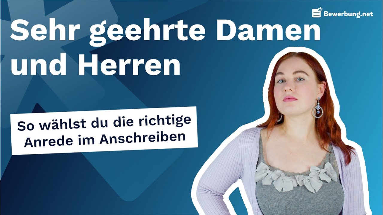 Sehr geehrte Damen und Herren - Korrekte Anrede w&auml;hlen