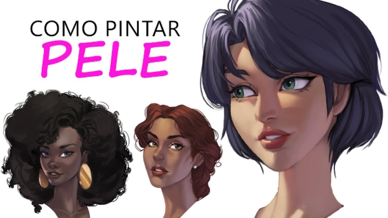 Como pintar pele - tutorial de pintura digital