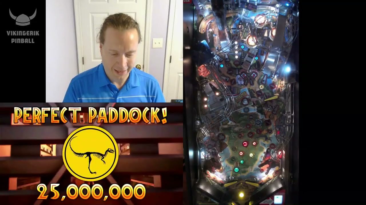 Jurassic Park Pinball - Perfect Game! - All Wizard Modes, All Fossils, 13 Billion!