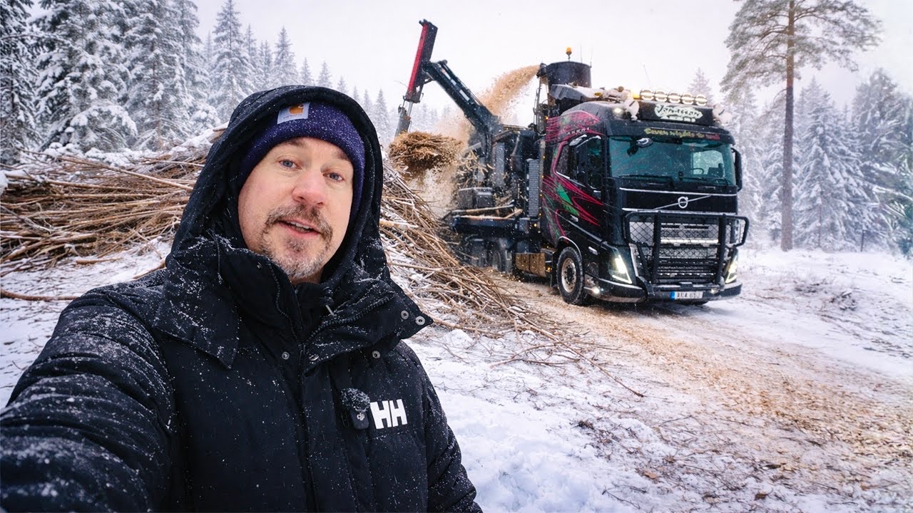 Lastbil för 10 miljoner gör flis i skogen! 🚛🌲