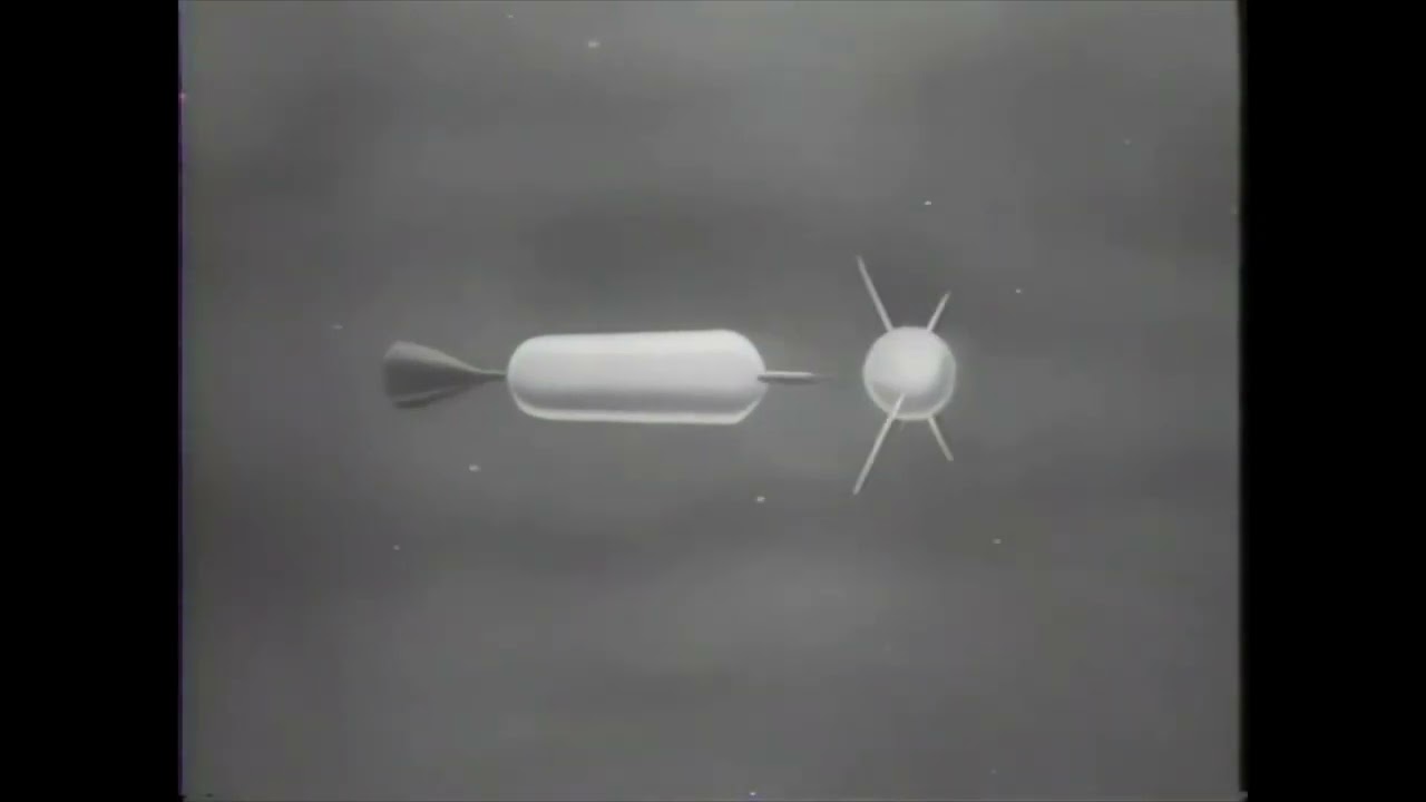 Sputnik 1st space satellite launch October 7, 1957 ; animation [high resolution]