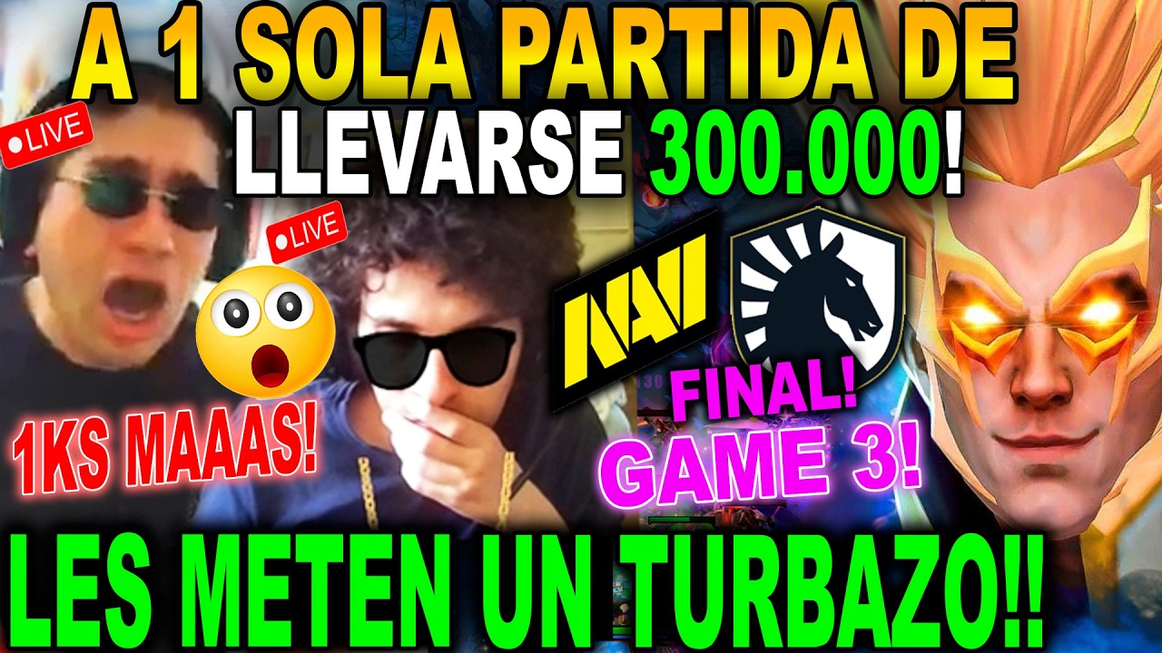 😲TURBAZO EN PLENA FINAL!😲 BENJAZ Y MANDY ANALIZAN EL 3 JUEGO DE NAVI VS LIQUID! FINAL BLAST SLAM