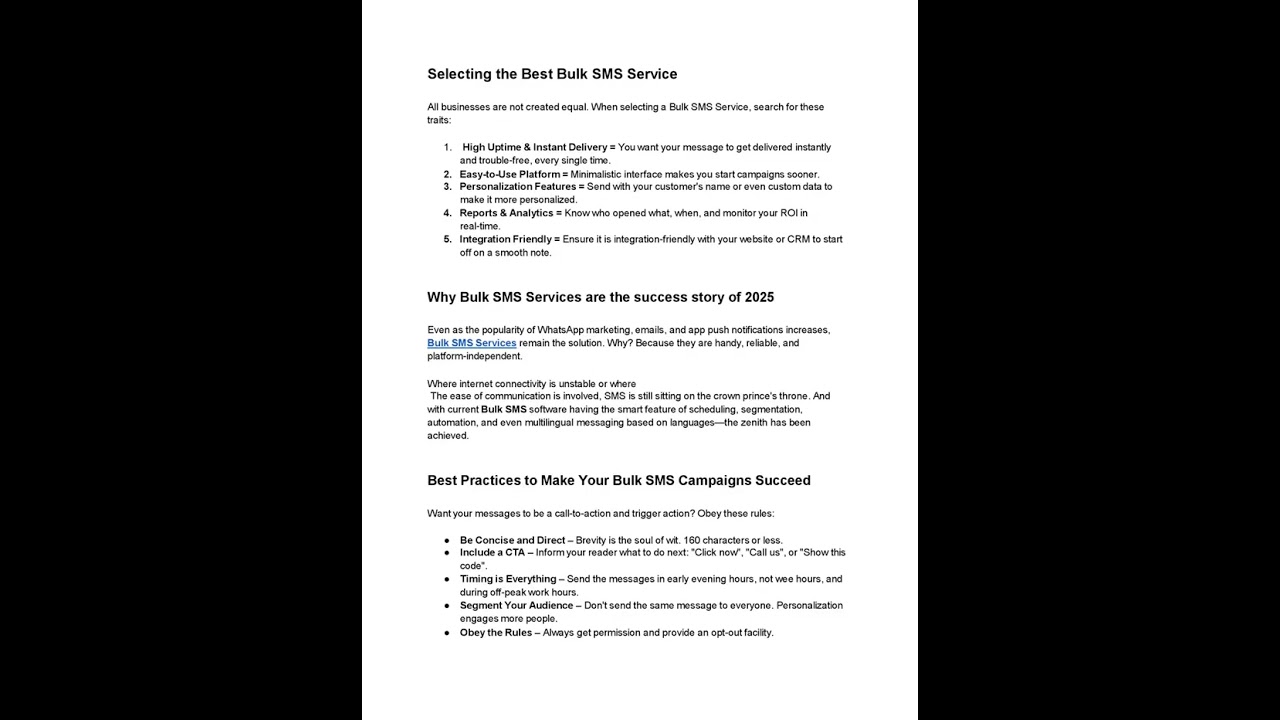 Why Bulk SMS Is Still the Best Way to Reach Customers