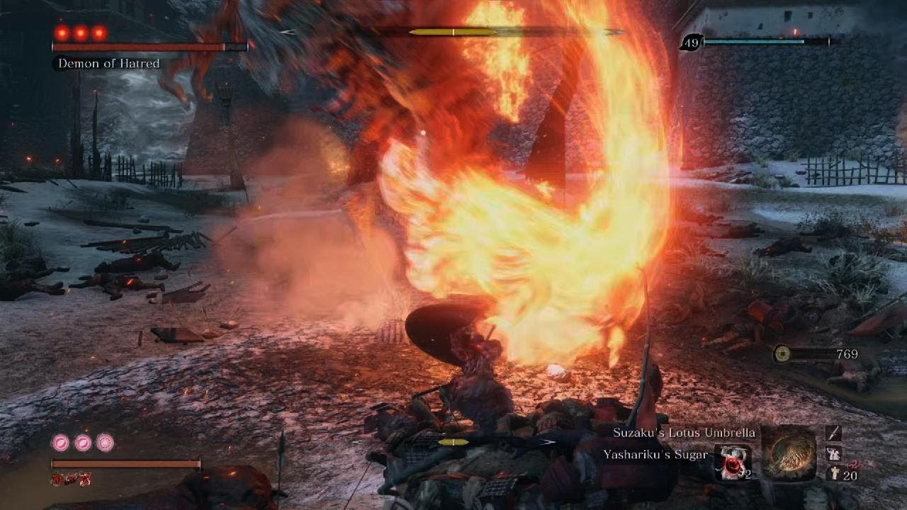 Sekiro: Demon of Hatred Boss Fight