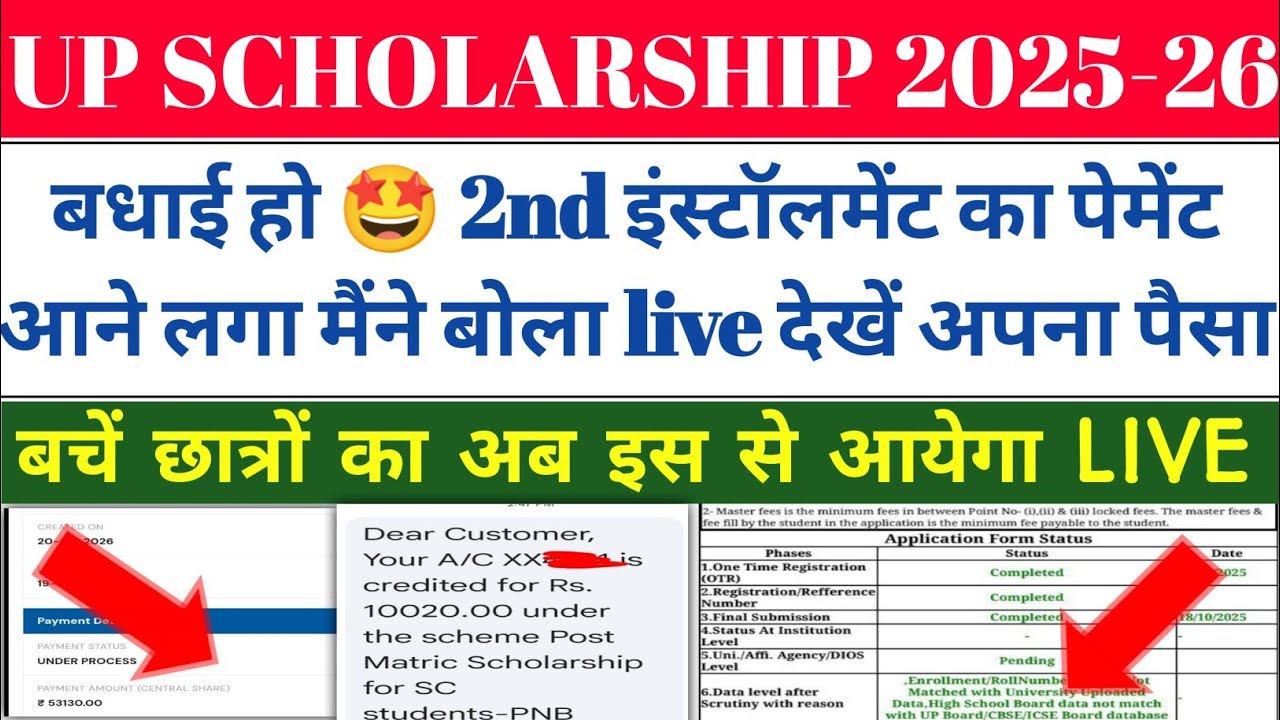 UP Scholarship Latest News Today / UP Scholarship Latest News / When Will UP Scholarship Come 202...