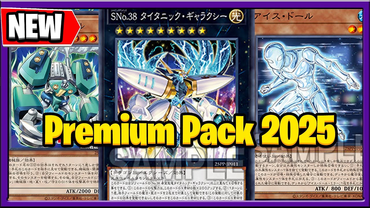 New YuGiOH Cards 2025 Premium Pack 2025 : Sharks, Water, D/D/D Machines
