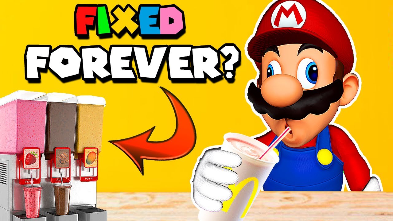 Mario Fixes the McDonald's Milkshake Machine FOREVER!