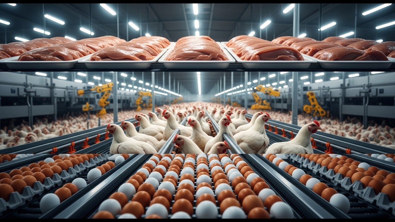 nside the World’s Largest Chicken Factory | Full Process From Egg to Global Export