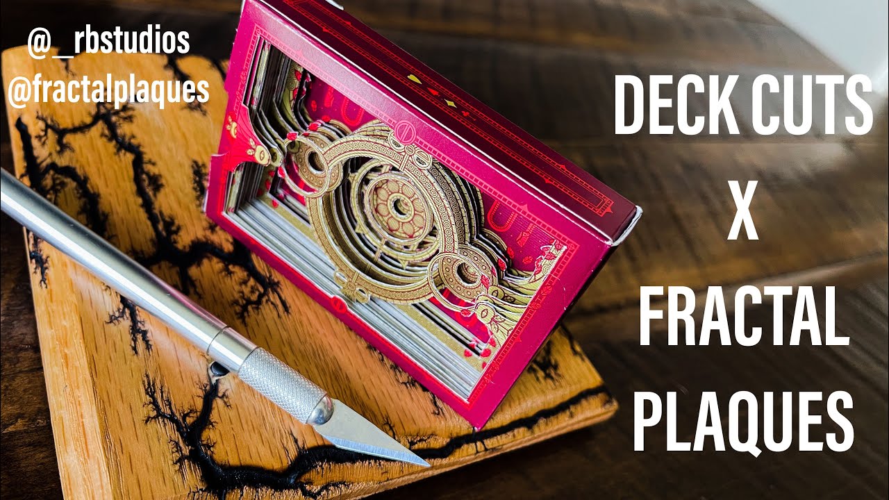 Playing Card Art - Fractal Plaque and an Amazing Sins Reborn (Thirdway Industries) Deck Cut!
