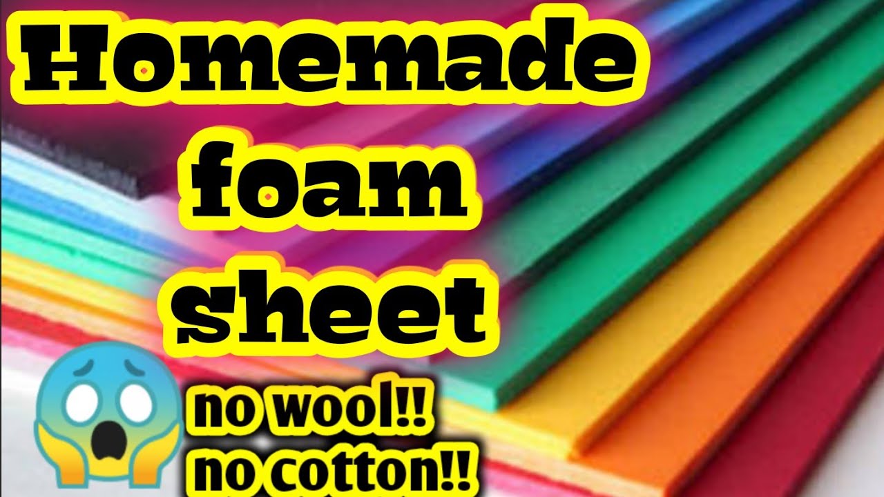 Homemade foam sheet|How to make foam sheet at home|Diy foam sheet|foam sheet making at home|Homemade