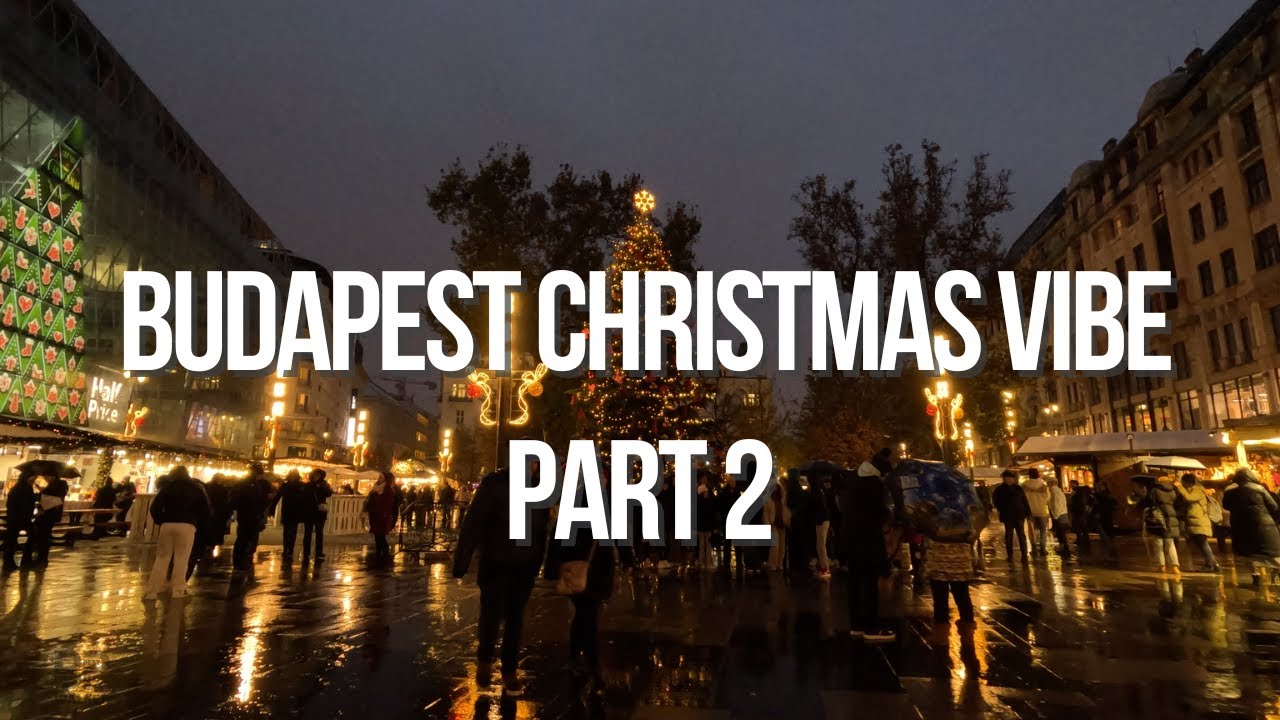Budapest Christmas Market 2023 on Vörösmarty Square and Fashion Street | Budapest Walking Tour [4K]