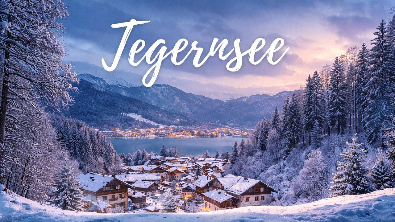 Tegernsee Winter Walk &ndash; Snowy Relaxation ❄️  4K 60fps