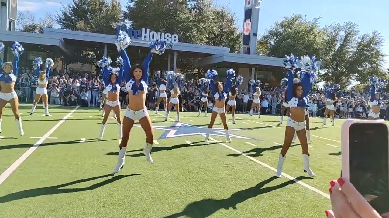 Dallas Cowboys Cheerleaders KayDianna Lea Miller Lite House performance North view 11/10/24 v Eagles