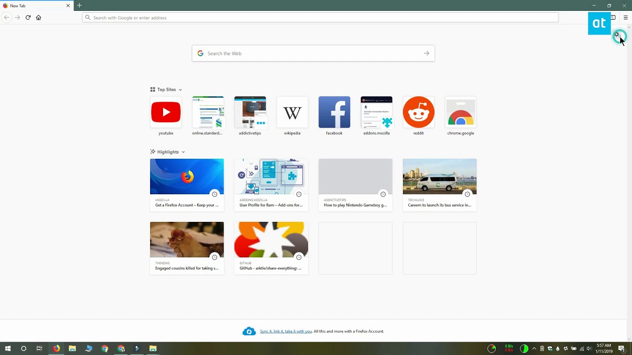 How to disable ads on the New Tab page in Firefox
