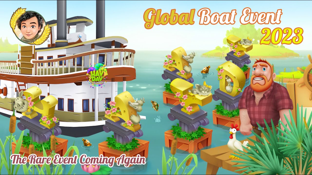 Finish Global Boat Event 2023 Getting Hay Day Letters (Memory Lane) [4K]