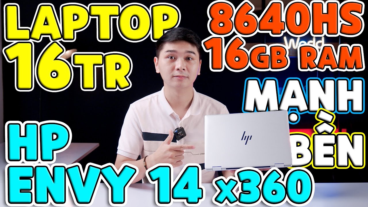 Laptop 2in1 hơn 16 triệu MẠNH NHẤT? Ryzen 5 8640HS, 16Gb RAM - HP Envy 14 x360 (2024) | LaptopWorld