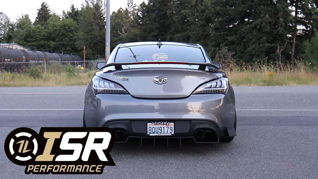 Genesis Coupe 3.8 ISR Race Exhaust Revs + Pulls