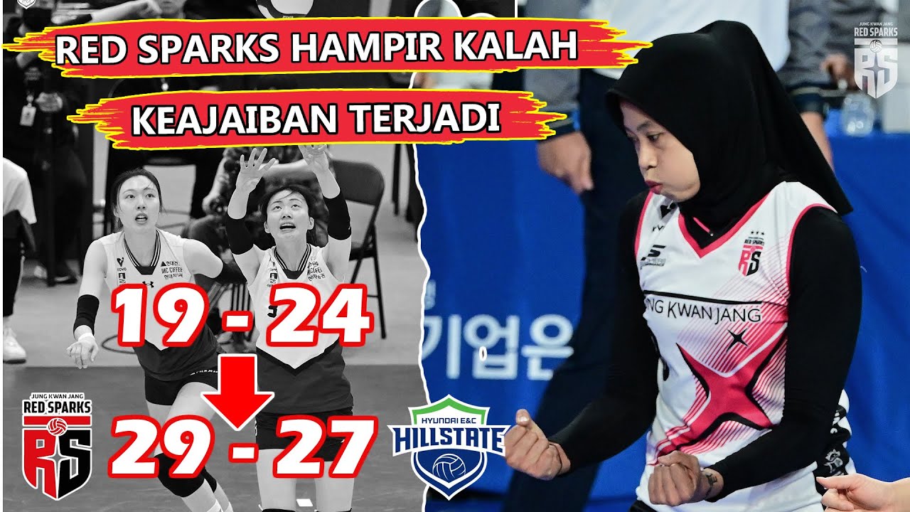 KEAJAIBAN TERJADI - 99% RED SPARKS HAMPIR KALAH JADI MENANG - SET 2 RED SPARKS vs HYUNDAI | PUT-4