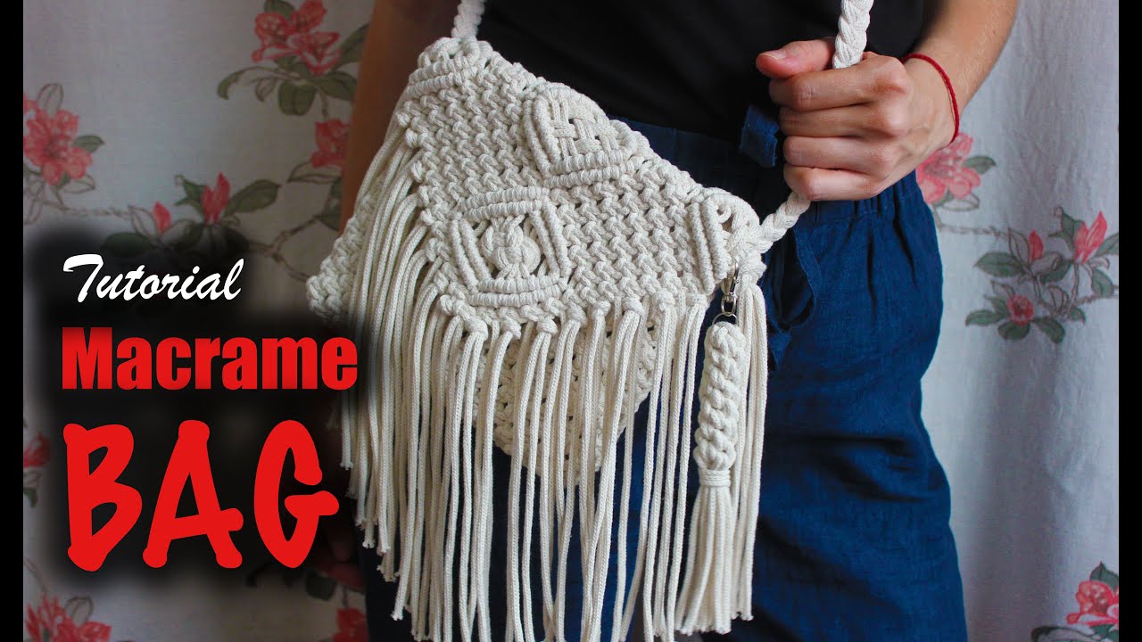 Tutorial Macrame BAG |  Easy DIY for Macrame Beginners