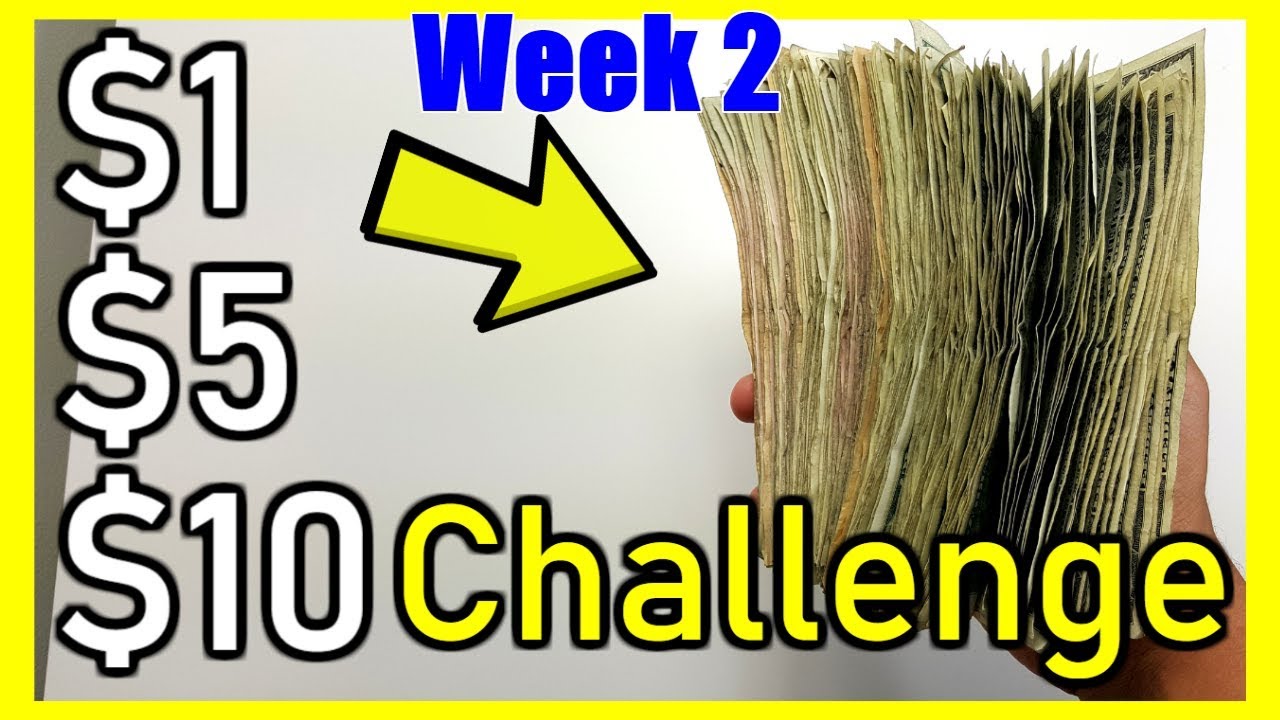 2020 Savings Challenge| The $1, $5, $10 Savings Challenge 2020 | Week 2