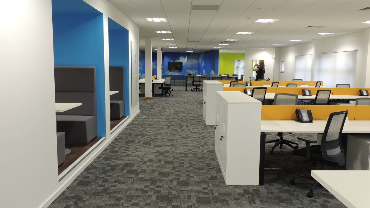 Modern Office Design and Fit Out Project in Whiteley, Fareham, Hampshire, UK - Case Study