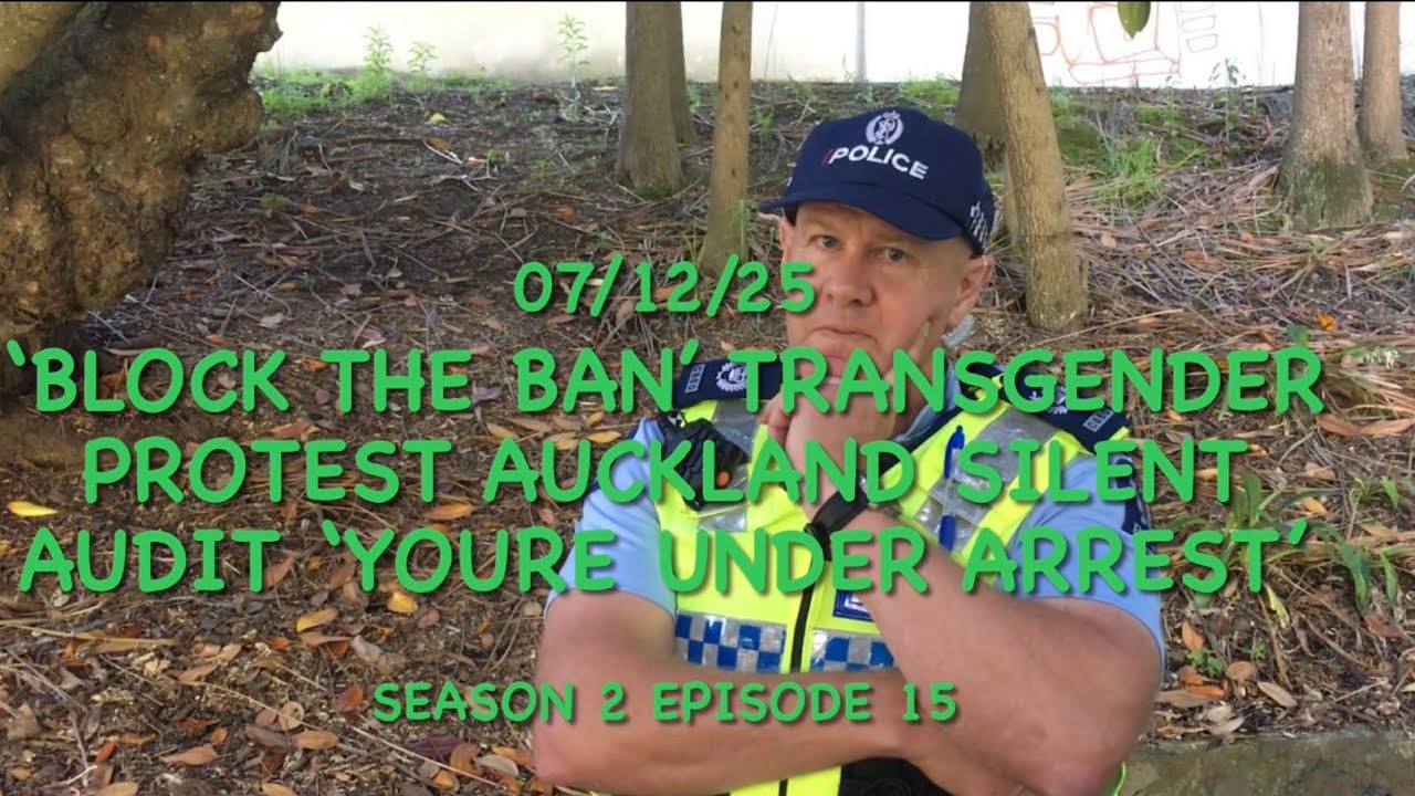 &lsquo;Block the ban&rsquo; transgender puberty blocker protest silent audit Auckland  rainbow police 
