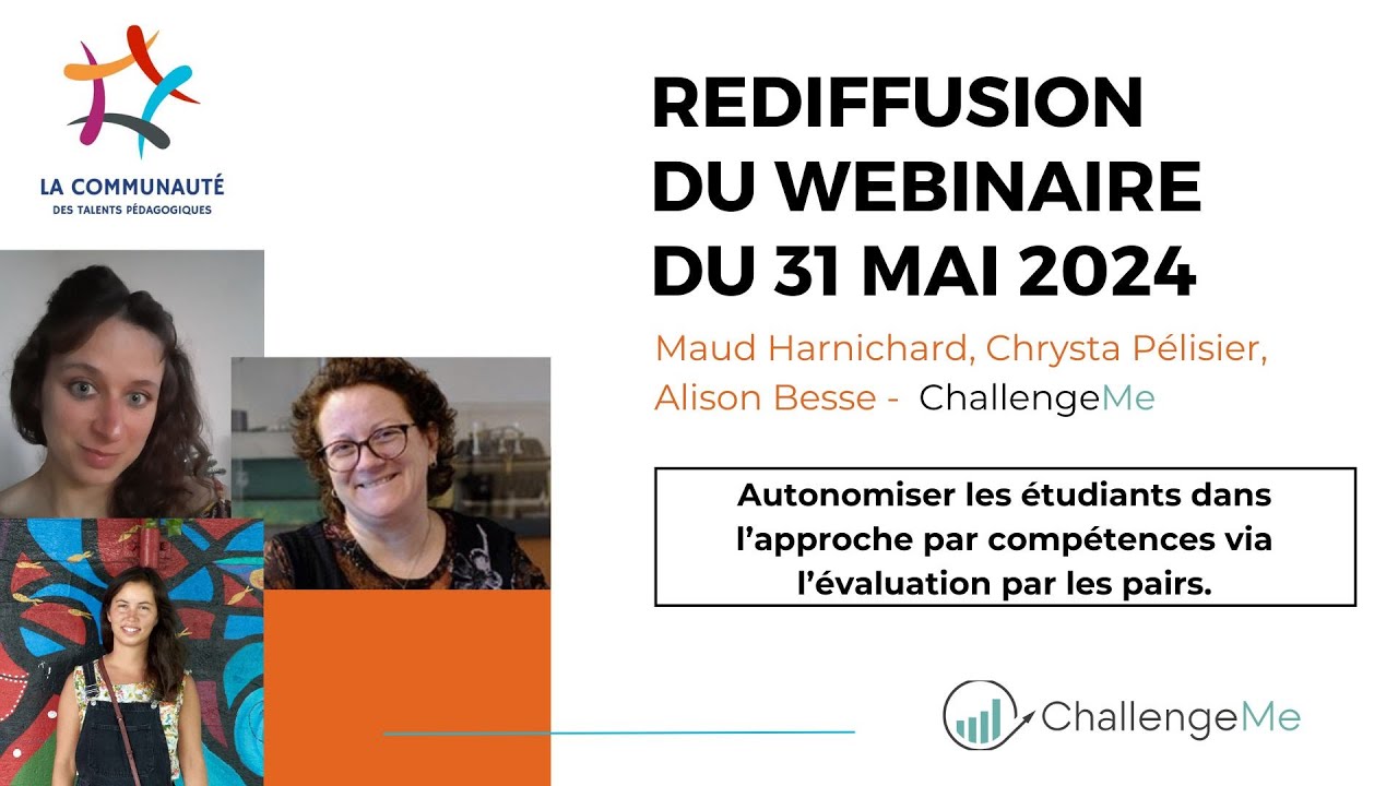#47 - Autonomiser les étudiants dans l’approche par compétences via l’évaluation par les pairs.