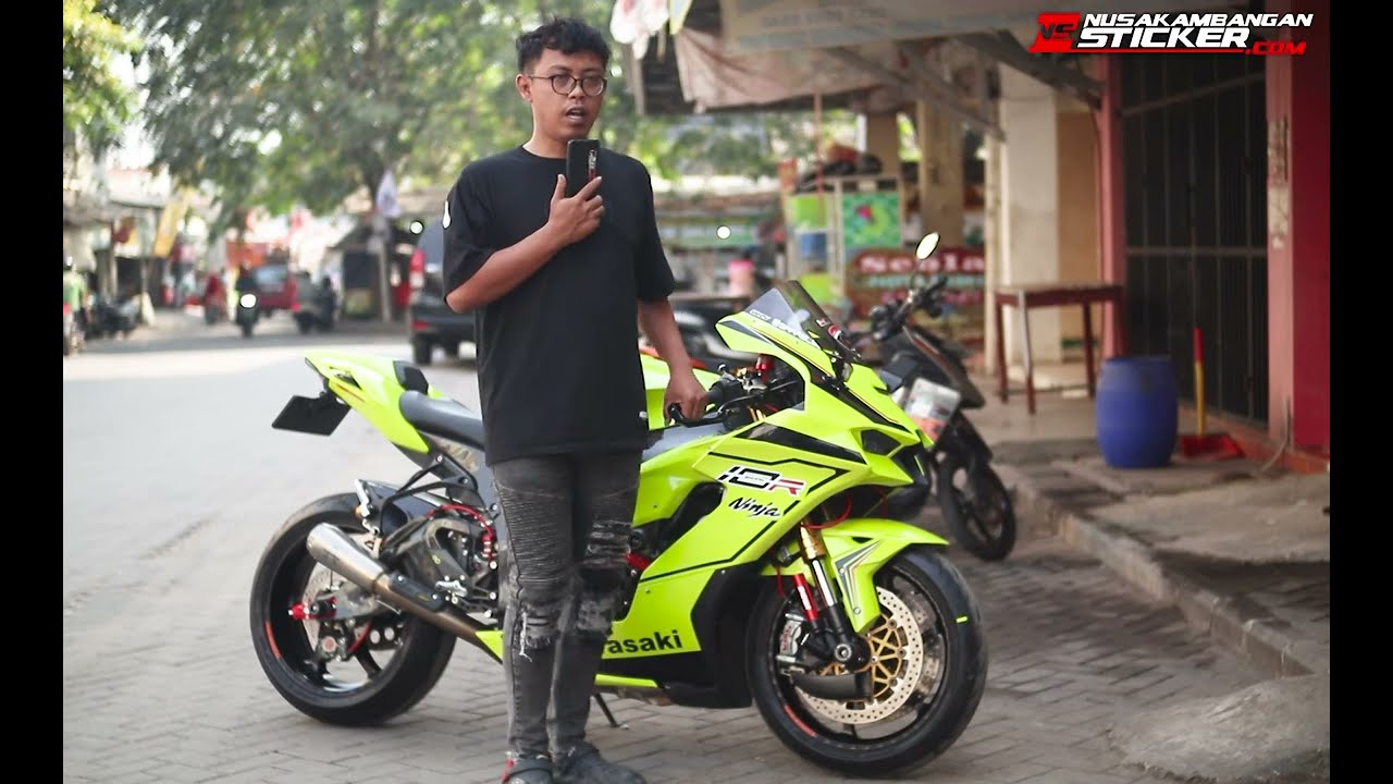 DECAL ZX10R PERTAMA DI INDONESIA DENGAN WARNA YELLOW FLOU