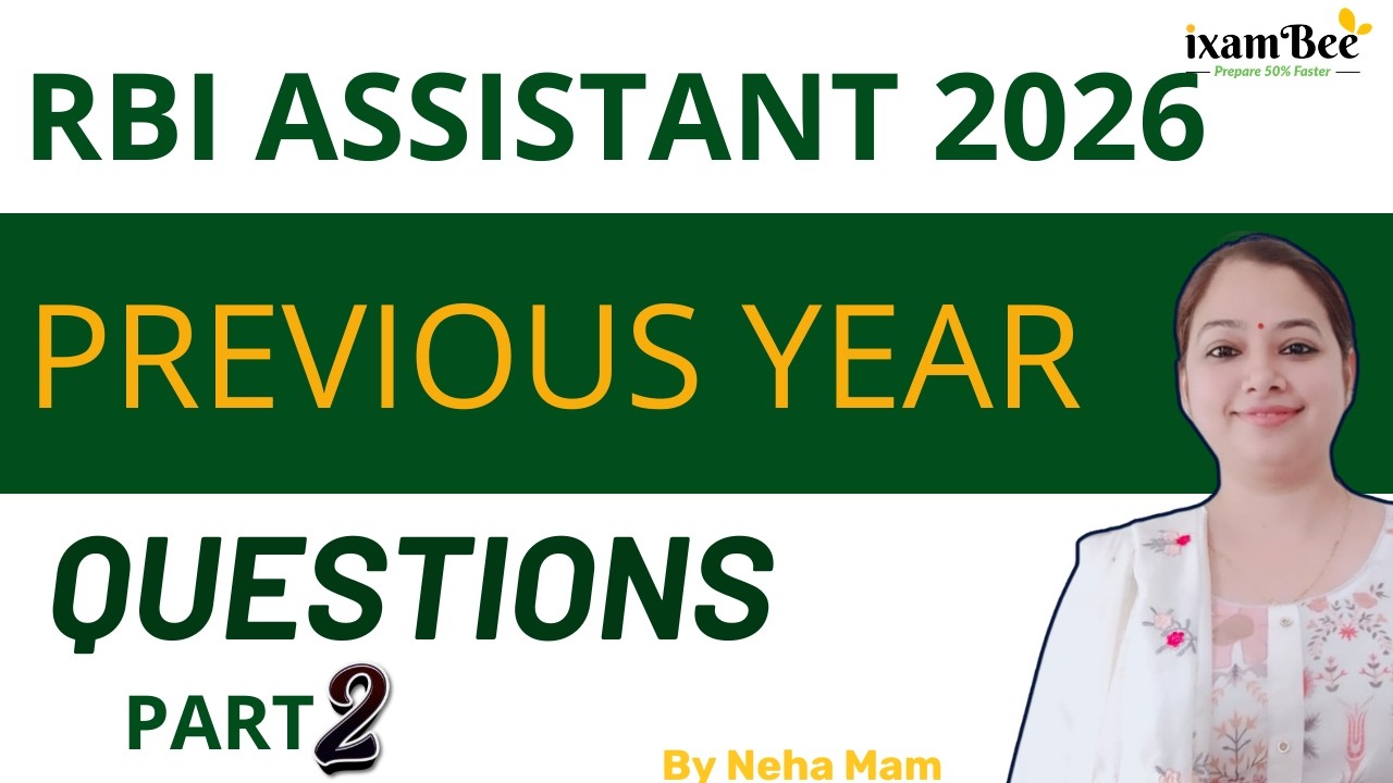 RBI Assistant 2026  || Previous Year Questions || Part 2