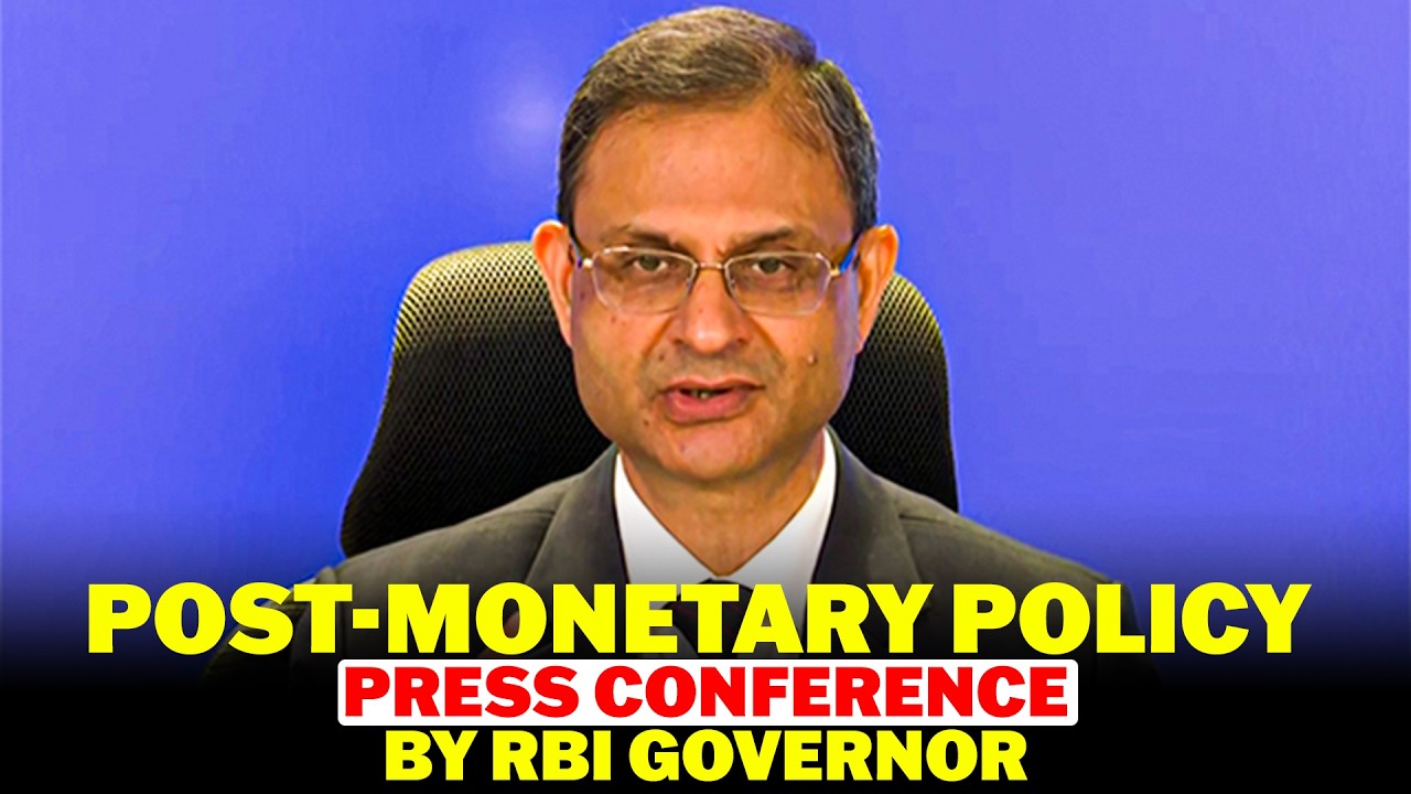 LIVE: Post-Monetary Policy Press Conference by RBI Governor Sanjay Malhotra | Repo Rate