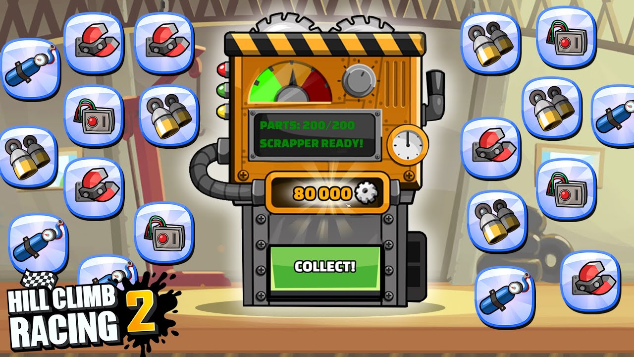 Hill Climb Racing 2 - MAXED SCRAP 😮 HOW? Walkthrough Game