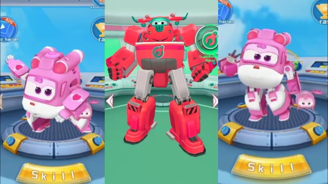 Super Wings Jett Run elektrik heroes - Dizzy & Donnie red Gameplay Android IOS 