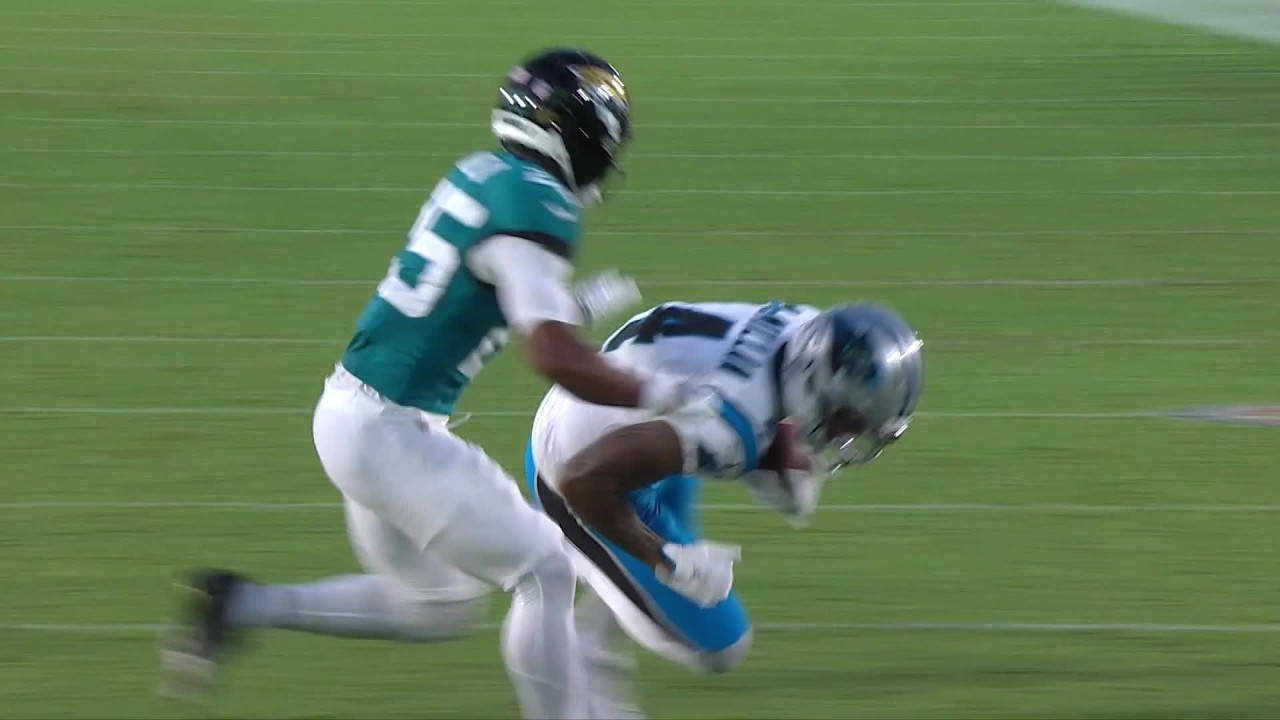 Tetairoa McMillan's first catch of 2026 preseason goes for 17-yard gain and red-zone access