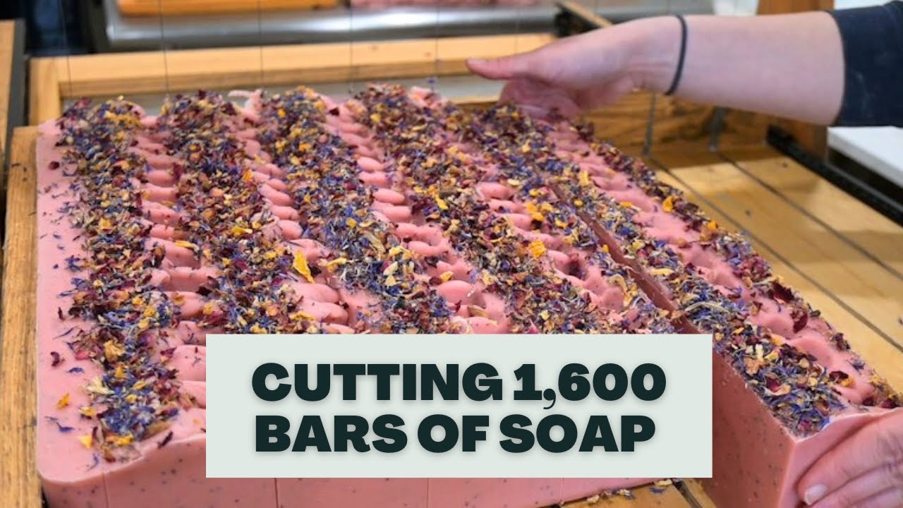 Cutting 1,600 Bars of Soap for Our Summer Collection!!