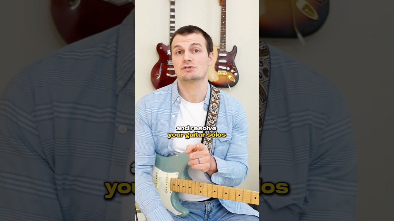 The Perfect Blues Lick To Resolve Your Guitar Solos #guitarlesson #guitarsolo #guitarplayer